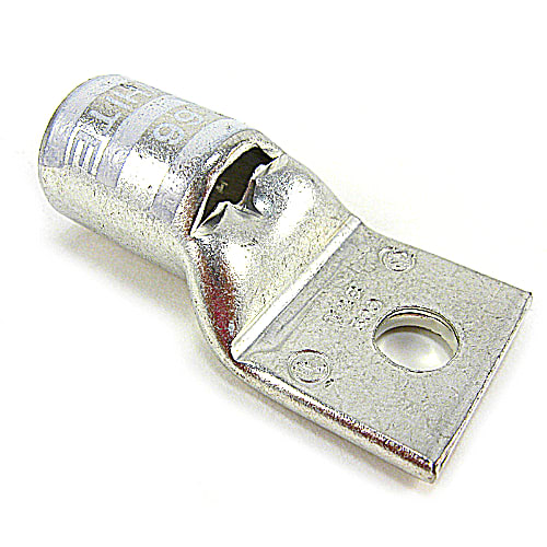 Thomas & Betts Co - Thomas & Betts 54179 Copper 1-Hole Lug - Standard Barrel - White - 300MCM, 3/8"bolt