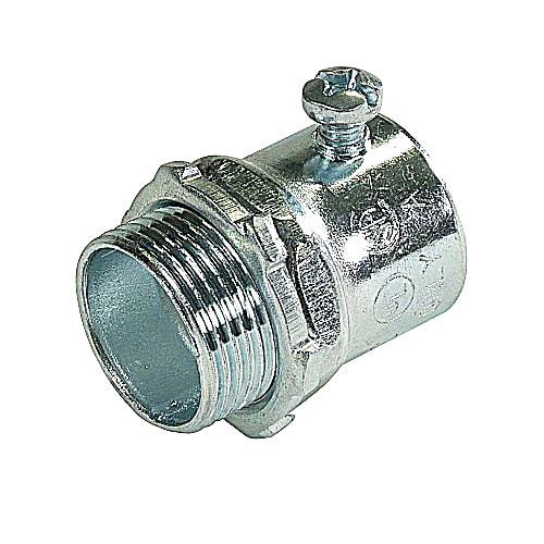 Thomas & Betts Co - Steel City TC125A 1-1/2" EMT Set Screw Connector, Steel - Non-Insulated