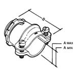 Thomas & Betts Co - Steel City NC-205 1-1/2 Inch NMSC Die-Cast Zinc Clamp Connector