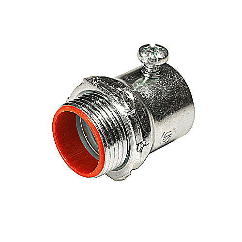 Thomas & Betts Co - Steel City TC721A 1/2" EMT Set Screw Connector, Steel - Insulated Throat
