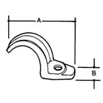 Thomas & Betts Co - Steel City HS-408 3" Rigid/IMC One-Hole Conduit Strap