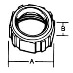 Thomas & Betts Co - Steel City BI-908 3" Rigid/IMC Insulated Bushing