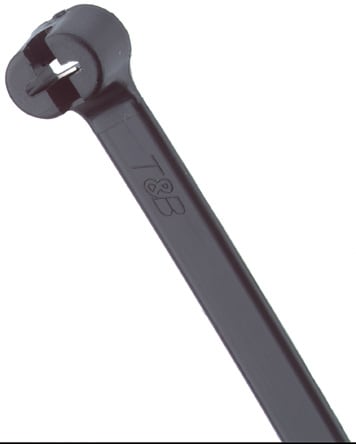 Thomas & Betts Co - Thomas & Betts TY526MX Weather Resistant Nylon Cable Tie, 11" Length, .14" Width, Black