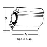 Thomas & Betts Co - Steel City BR-503 1 Inch Rigid/IMC Non-Metallic Space Cap