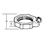 Thomas & Betts Co - ABB LG 409 3.5 IN GND LOCKNUT,RGD/I