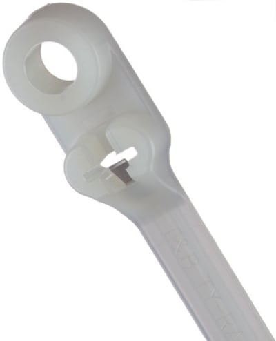 Thomas & Betts Co - Thomas & Betts TY534M 6 Inch 40 lb #8 Mounting Hole Natural Cable Tie