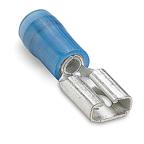 Thomas & Betts Co - Thomas & Betts RB14-250F 16 to 14 AWG Blue Electrotinned Brass Nylon Insulated Female Disconnect
