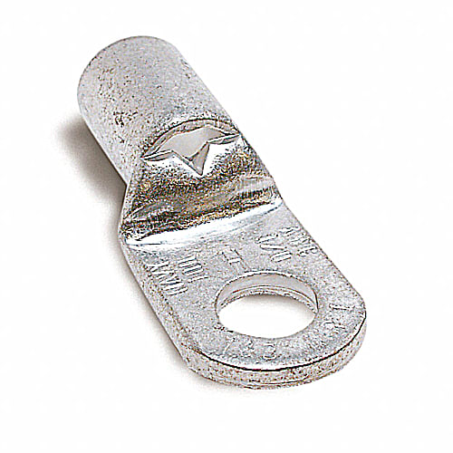Thomas & Betts Co - Thomas & Betts G2-14 Non-Insulated Large Tubular Ring Terminal - #2, 1/4"bolt