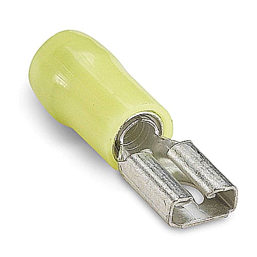 Thomas & Betts Co - Thomas & Betts RC10-250F 12-10 AWG Wire Range 1.04 Inch Length .250 Inch Tab Insulated Nylon Female Disconnect