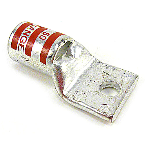 Thomas & Betts Co - Thomas & Betts 54165-TB Copper 1-Hole Lug - Standard Barrel - Orange - 3/0AWG, 1/2"bolt