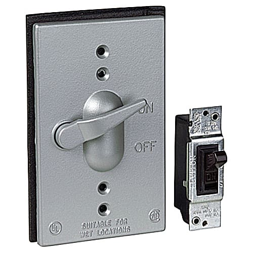 Thomas & Betts Co - Red Dot CCT-1-20 Dry-Tite Toggle Switch Cover with Single 20 Amp Switch