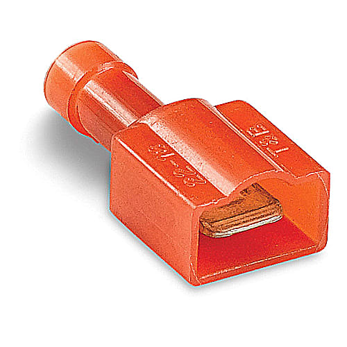 Thomas & Betts Co - Thomas & Betts 18RA-251T 22-18 AWG Wire Range .250 Inch Tab Full Insulated Nylon Male Tab