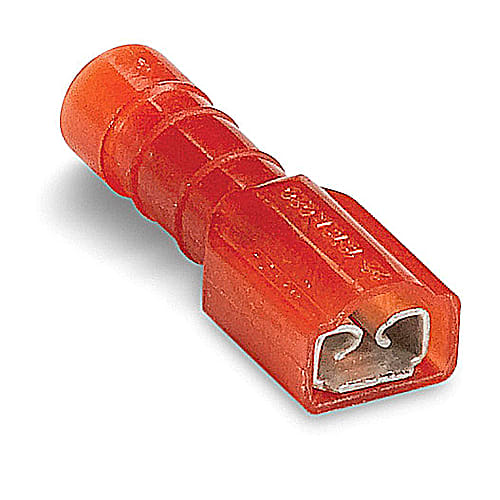 Thomas & Betts Co - Thomas & Betts 18RAD-18377 22-18 AWG Wire Range .89 Inch Length .187 Inch Tab Size Fully Insulated Nylon Female Disconnect