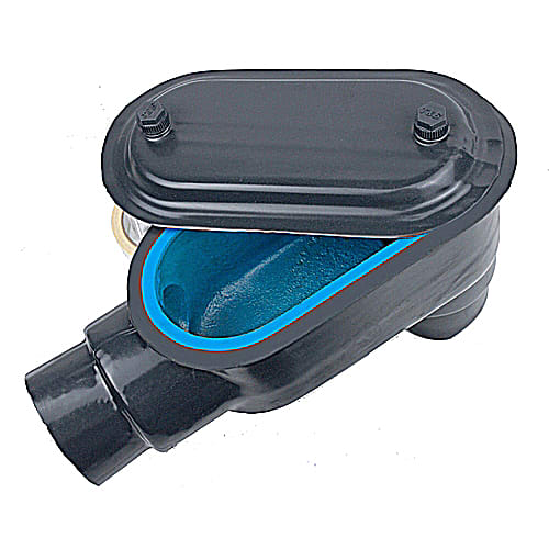 Ocal / Thomas & Betts - Ocal LB27-G 3/4" PVC-Coated Ocal-Blue® LB-Style Conduit Body, Form-7 - Gray