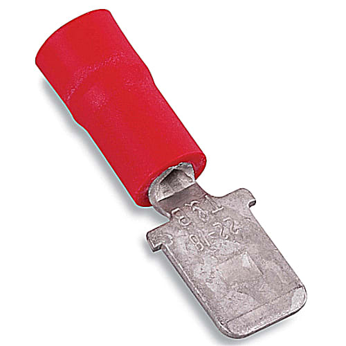 Thomas & Betts Co - Thomas & Betts 18RA-250T 22 to 18 AWG Insulated Vinyl Male Tab