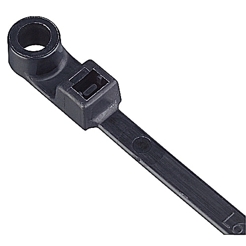 Thomas & Betts Co - Catamount L-7-50MH-0-C 7 Inch 50 lb Tensile Strength Black #10 Mounting Hole Cable Tie