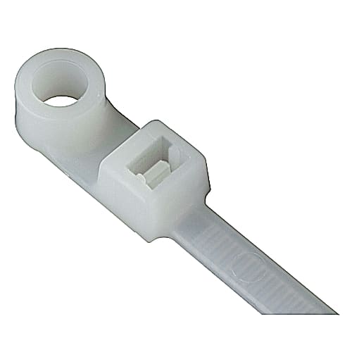 Thomas & Betts Co - Catamount L-7-50MH-9-C 7 Inch 50 lb Tensile Strength Natural #10 Mounting Hole Cable Tie