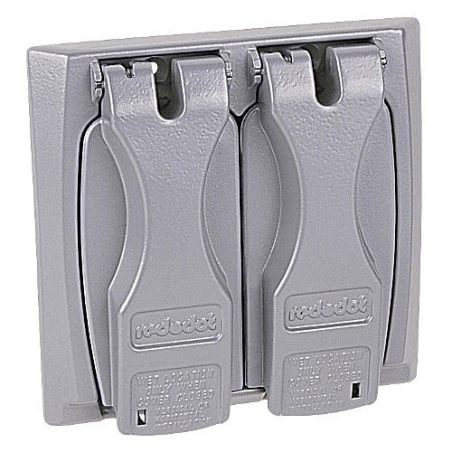 Thomas & Betts Co - RD 2CCU-WH 2 GA. UNIV. FLIP LID IN