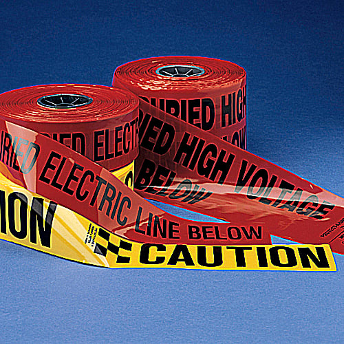 Thomas & Betts Co - EZCode NA-0700 6 Inch x 1000 Foot Red Polyethylene Electric Line Barricade and Warning Tape