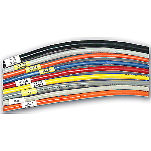Thomas & Betts Co - Thomas & Betts EZ-WN34 Wire Marker Label, White Nylon, 3/4" x 12.5ft, Flat Applications