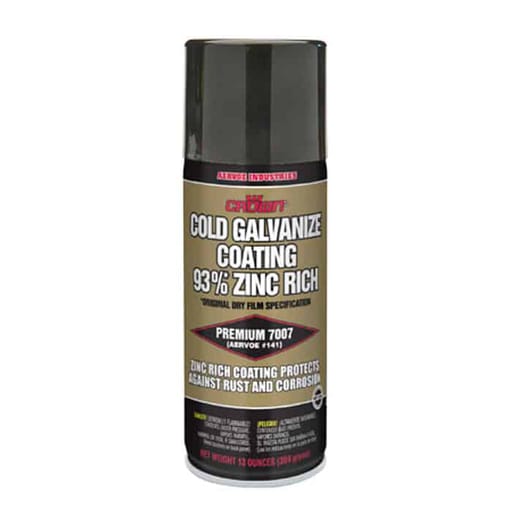 LH Dottie Co - Aervoe 7007 Cold Galvanize Coating, 93% Zinc Rich, 16oz (12/Case)