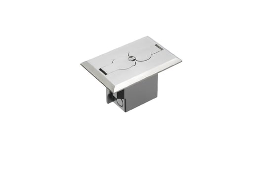 Arlington Industries - Arlington FLBRF101NL Non-Metallic Retro Floor Box Kit, Flip Lids, Nickel