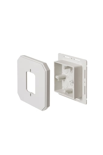 Arlington Industries - Arlington 8091F GFCI Siding Box Kit, w/ Flange, All Siding Types