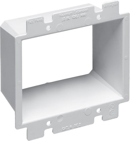 Arlington Industries - Arlington BE2 2-Gang Box Extender, Plastic