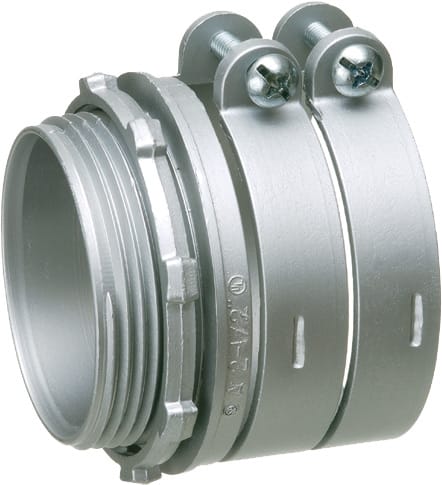 Arlington Industries - Arlington L4210 4" Flex/AC/MC Squeeze Connector, Zinc Die-Cast