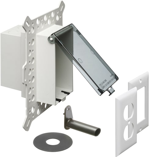 Arlington Industries - Arlington DBVM1C Vertical Stucco, Textured, Rigid Siding Box, Clear Cover