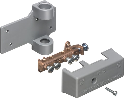Arlington Industries - Arlington GBB5P Bronze Intersystem Grounding Bridge, Bronze w/ PVC Adaptor, Cover