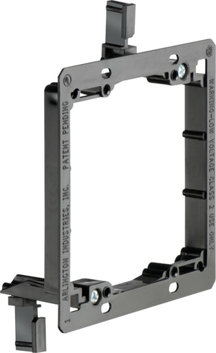 Arlington Industries - Arlington LV2 2-Gang Low Voltage Mounting Bracket, Non-Metallic