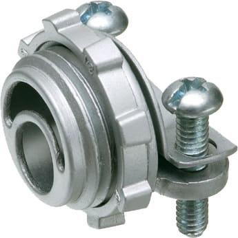 Arlington Industries - Arlington 8402 3/4" Cable Connector, Flex/AC/MC/NM, Zinc Die-Cast