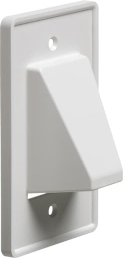 Arlington Industries - Arlington CE1 1-Gang Reversible Low-Voltage Cable Entrance Hood, White
