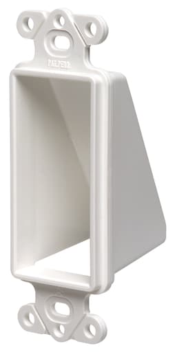 Arlington Industries - Arlington CED1 1-Gang Reversible Low-Voltage Cable Entrance Hood, Decorator Style, White