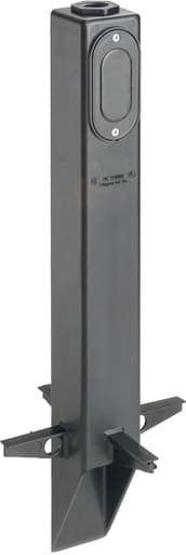 Arlington Industries - Arlington GPLN19B 19.5" Low-Profile Support Post for 3-Wire Fixtures, Black