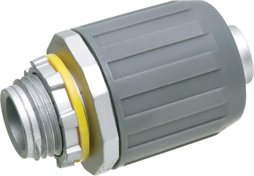 Arlington Industries - Arlington LT5 1/2" Non-Metallic Push-On Liquidtight Straight Connector, Gray