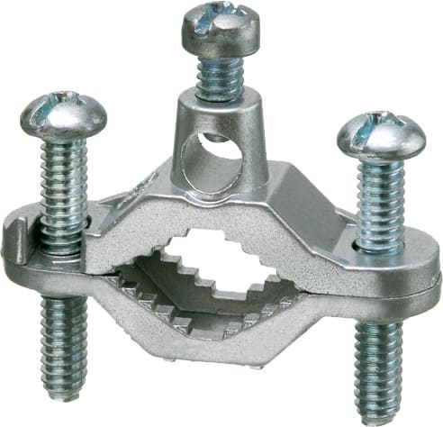 Arlington Industries - Arlington 720Z Bare Wire Ground Clamp, Zinc Die-Cast, 1/2" to 1"