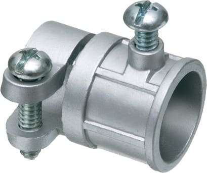Arlington Industries - Arlington 860 1/2" EMT to 3/8" Flex Coupling, Zinc Die-Cast