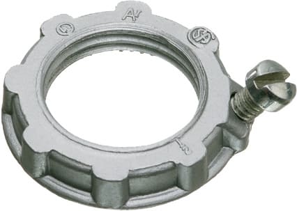 Arlington Industries - Arlington GL50 1/2" Grounding Locknut, Zinc Die-Cast