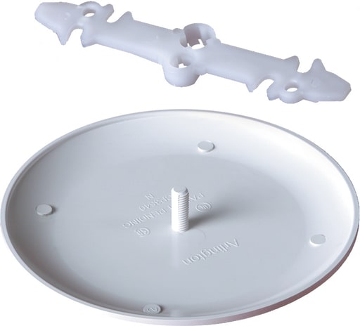 Arlington Industries - Arlington CP3540 Round Ceiling Box Cover, Plastic