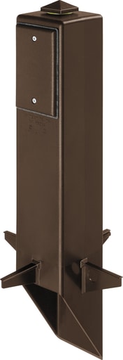 Arlington Industries - Arlington GP19BR 19.5" Support Post for Outdoor Light Fixture / GFCI, Bronze