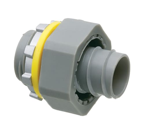 Arlington Industries - Arlington NMSC75 3/4" Non-Metallic Screw-On Liquidtight Connector, Gray