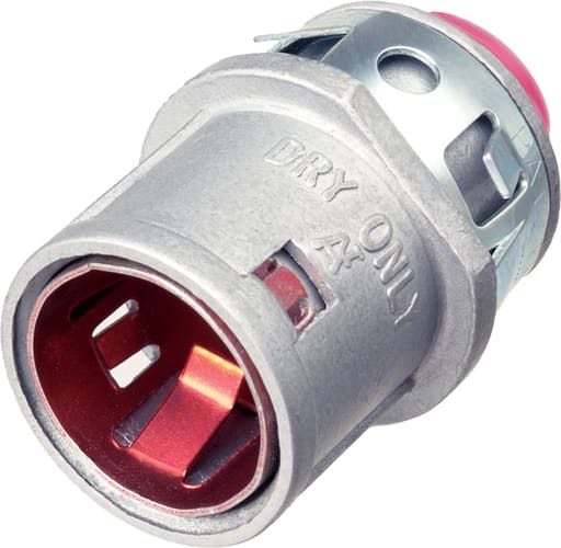 Arlington Industries - Arlington 40AST 1/2" Snap²It Snap-In Insulated Connector, Flex/AC/MC, .485 to .612