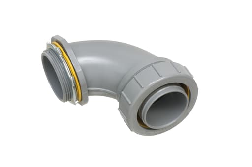 Arlington Industries - Arlington NMLT90200 2" Non-Metallic Liquidtight 90deg Connector, Gray