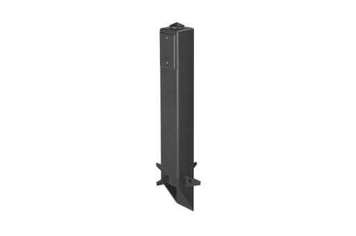 Arlington Industries - Arlington GP26B 26" Support Post for Outdoor Light Fixture / GFCI, Black