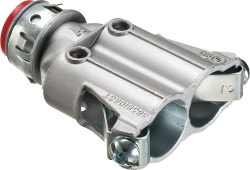 Arlington Industries - Arlington 383810AST 1/2" Snap²It Insulated Duplex Connector, Flex/AC/MC, .370 to .490