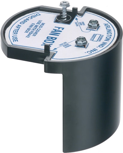 Arlington Industries - Arlington FB442 Fan / Fixture L-Shaped Mounting Box, 13.4 cu.in, Non-Metallic