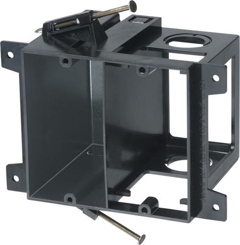 Arlington Industries - Arlington LVD2 2-Gang Power & Low Voltage Box, New Construction