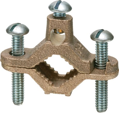Arlington Industries - Arlington 720B Bare Wire Ground Clamp, Brass, 1/2 to 1"